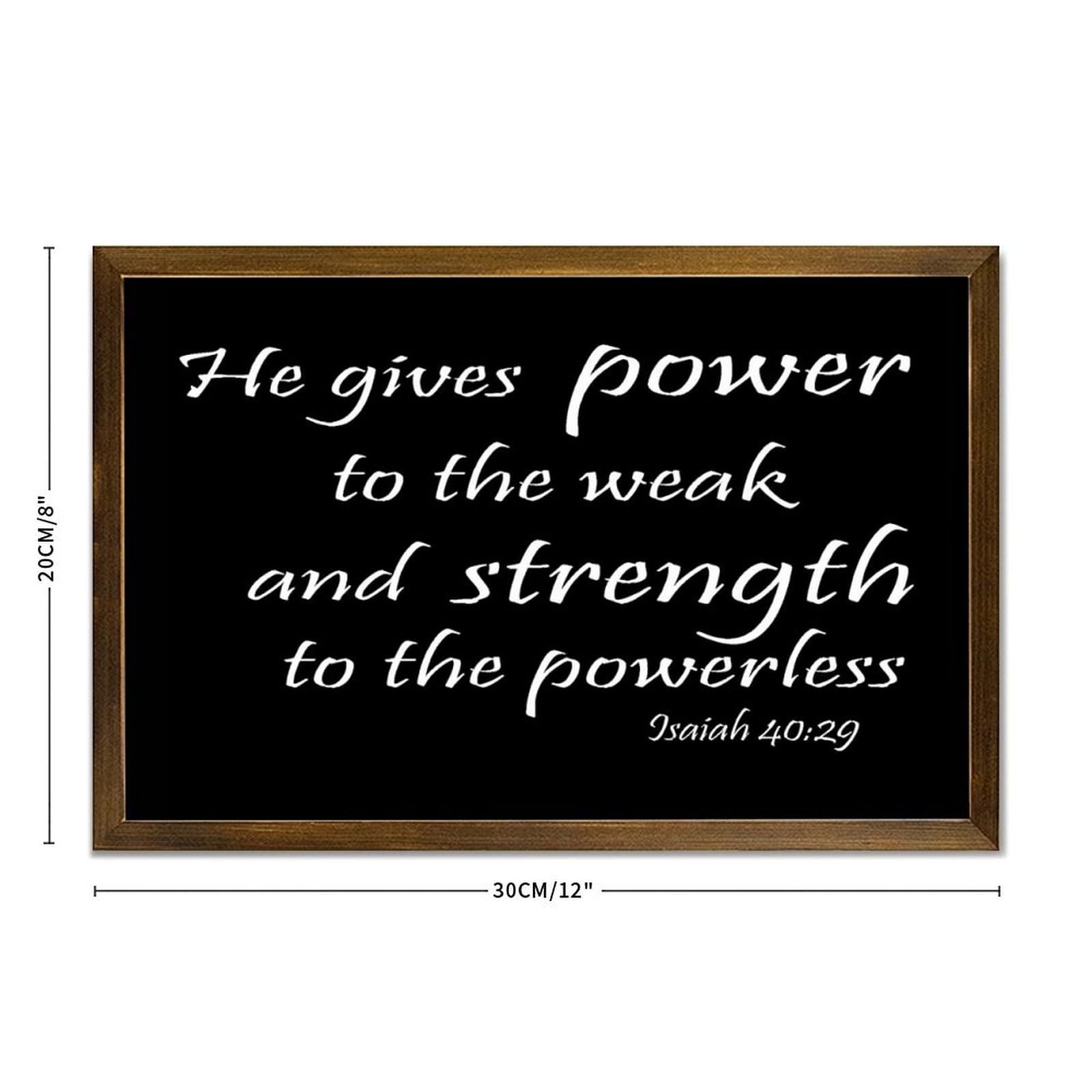 Amazon.com: Isaiah 40:29 He Gives Strength to The Weak And Power